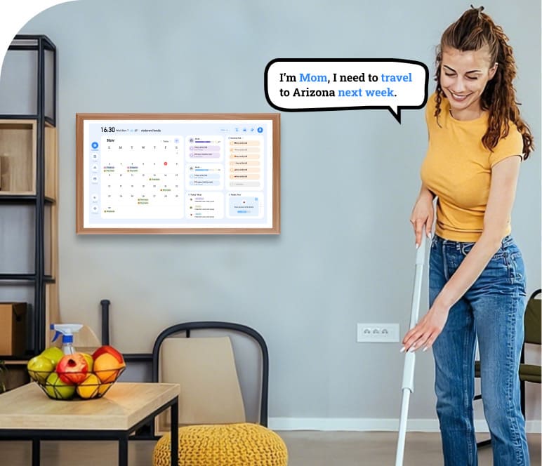 Create the schedule by voice